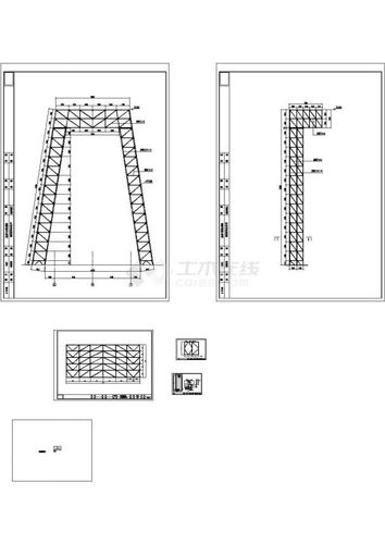 钢结构造型门头图纸_网架结构设计施工图_土木在线