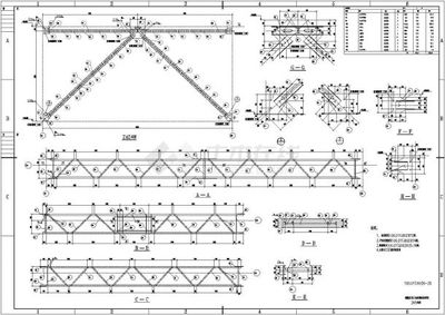 【钢结构施工图】天津某热轧工程柱子系统钢结构施工图_土木在线